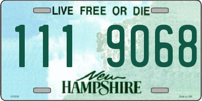 NH license plate 1119068