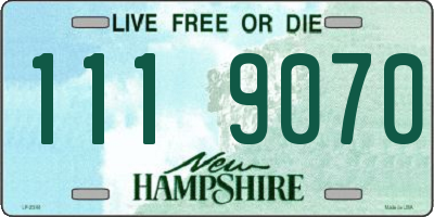 NH license plate 1119070