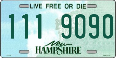 NH license plate 1119090