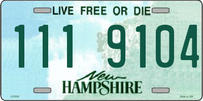 NH license plate 1119104