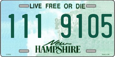 NH license plate 1119105