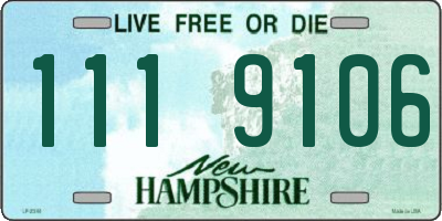 NH license plate 1119106