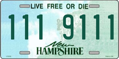 NH license plate 1119111