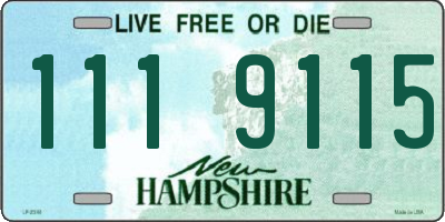 NH license plate 1119115