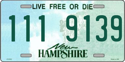 NH license plate 1119139