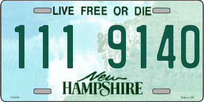 NH license plate 1119140