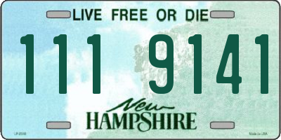 NH license plate 1119141