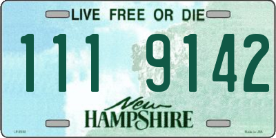 NH license plate 1119142