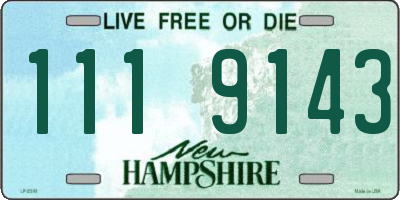 NH license plate 1119143