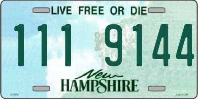 NH license plate 1119144