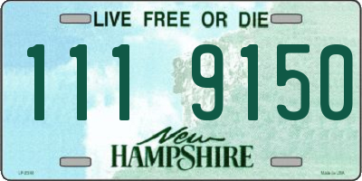 NH license plate 1119150