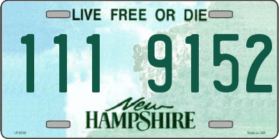 NH license plate 1119152