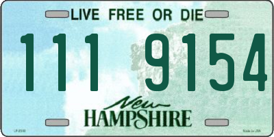 NH license plate 1119154
