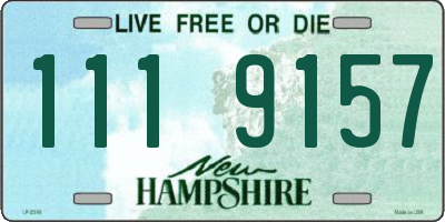 NH license plate 1119157