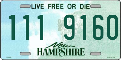 NH license plate 1119160