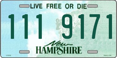NH license plate 1119171