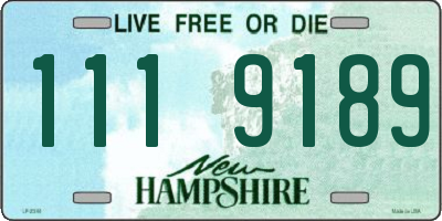 NH license plate 1119189