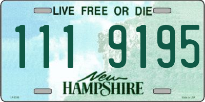 NH license plate 1119195