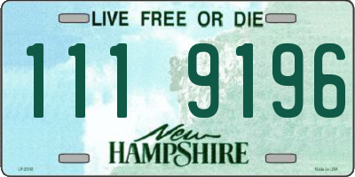 NH license plate 1119196