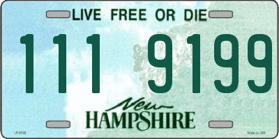 NH license plate 1119199
