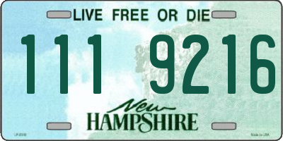 NH license plate 1119216