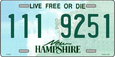 NH license plate 1119251