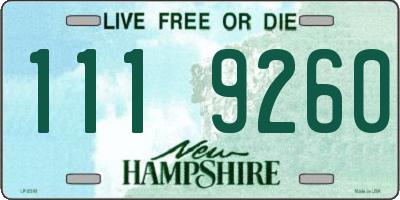NH license plate 1119260