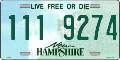 NH license plate 1119274