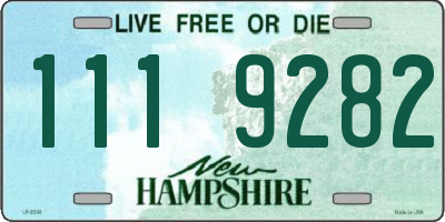 NH license plate 1119282