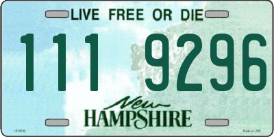 NH license plate 1119296