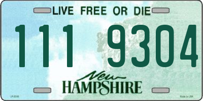 NH license plate 1119304