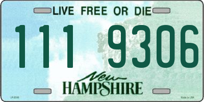 NH license plate 1119306