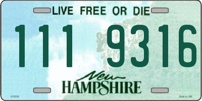 NH license plate 1119316