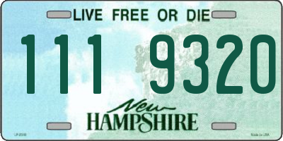 NH license plate 1119320