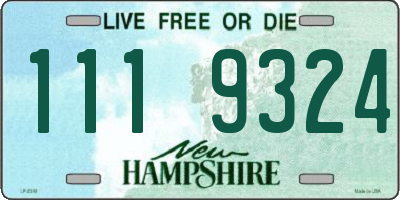 NH license plate 1119324
