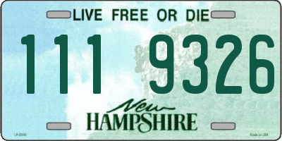 NH license plate 1119326