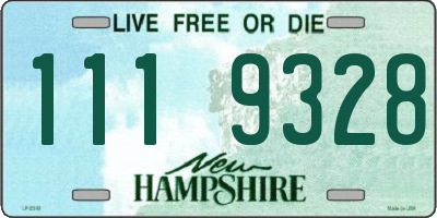 NH license plate 1119328