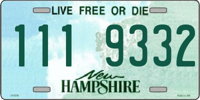 NH license plate 1119332