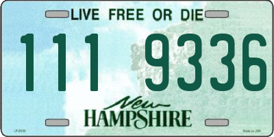 NH license plate 1119336