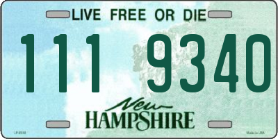 NH license plate 1119340