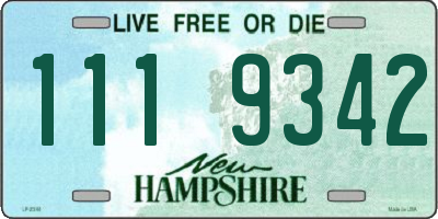 NH license plate 1119342