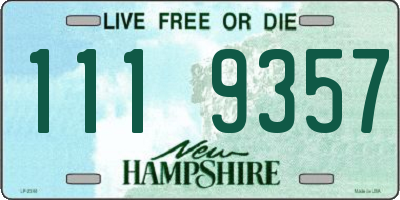 NH license plate 1119357