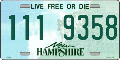 NH license plate 1119358