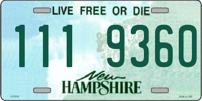 NH license plate 1119360