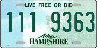NH license plate 1119363