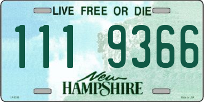 NH license plate 1119366