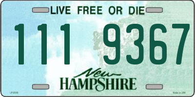 NH license plate 1119367
