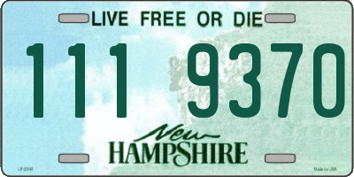 NH license plate 1119370