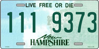 NH license plate 1119373