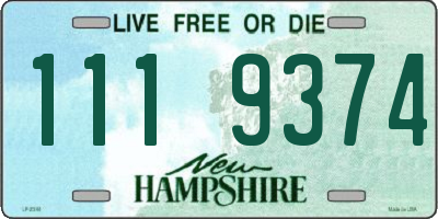 NH license plate 1119374